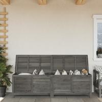 Tuinbox 198,5x50x56,5 cm massief vurenhout antracietkleurig