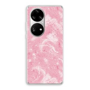 Abstract Painting Pink: Huawei P50 Pro Transparant Hoesje