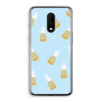 Ananasjes: OnePlus 7 Transparant Hoesje