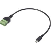 Renkforce USB 2.0 Adapterkabel [1x Micro-USB 2.0 B stekker - 1x Klemverbinding] RF-6443956 30 cm PVC-mantel