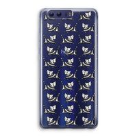 Zwarte poes: Honor 9 Transparant Hoesje