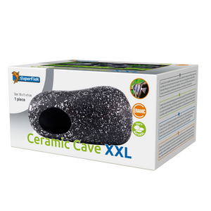 Superfish Ceramic Cave XXL - Ruime Keramische Schuilplaats voor Alle Aquariums, Natuurlijk Design