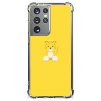 Samsung Galaxy S21 Ultra Stevig Bumper Hoesje Baby Leopard - thumbnail