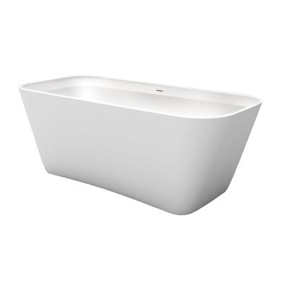 XenZ Vrijstaand Bad Cristiano 170x75x63 cm Solid Surface Wit