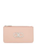 Ferragamo porte-cartes Gancini en cuir - Rose