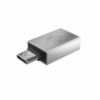 CHERRY 61710036 tussenstuk voor kabels USB-A USB-C Zilver - thumbnail