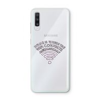 Home Is Where The Wifi Is: Samsung Galaxy A70 Transparant Hoesje