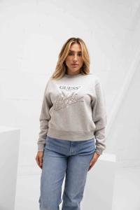Guess CN Icon Sweater Dames Grijs - Maat S - Kleur: Grijs | Soccerfanshop