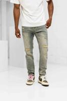 Black Bananas Slim Repaired Denim Broek Heren Blauw - Maat 30 - Kleur: Blauw | Soccerfanshop