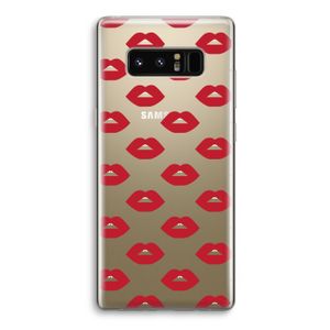 Lips: Samsung Galaxy Note 8 Transparant Hoesje