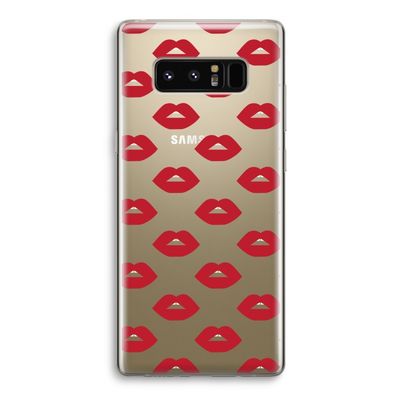 Lips: Samsung Galaxy Note 8 Transparant Hoesje