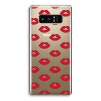 Lips: Samsung Galaxy Note 8 Transparant Hoesje Lips: Samsung Galaxy Note 8 Transparant Hoesje