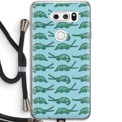 Kroko: LG V30 Transparant Hoesje met koord