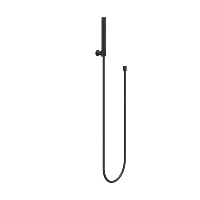 Handdoucheset IVY Set Bestaande Uit Doucheslang 150 cm, Wandhouder En Staafhanddouche Mat Zwart PED