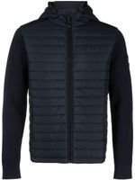 Belstaff cardigan matelassé à capuche - Bleu