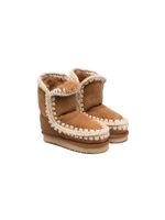 Mou Kids bottines Eskimo Overstitching - Marron - thumbnail