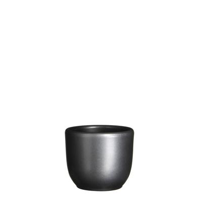 Bloempot Pot rond tusca 6.5 x 7.5 cm antraciet Mica - Mica decorations