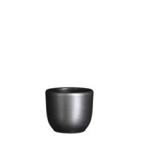Bloempot Pot rond tusca 6.5 x 7.5 cm antraciet Mica - Mica decorations