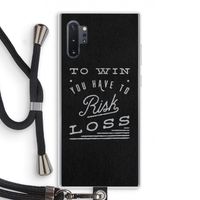 Risk loss: Samsung Galaxy Note 10 Plus Transparant Hoesje met koord