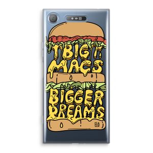 Big Macs Bigger Dreams: Sony Xperia XZ1 Transparant Hoesje