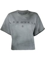 MM6 Maison Margiela t-shirt à logo imprimé - Gris