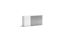 Horizontale kledingkast 3 deurs voor boven je opklapbed 142 cm breed Horizontale kledingkast 3 deurs voor boven je opklapbed 142 cm breed