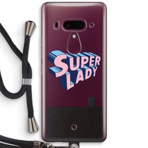 Superlady: HTC U12+ Transparant Hoesje met koord
