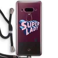 Superlady: HTC U12+ Transparant Hoesje met koord