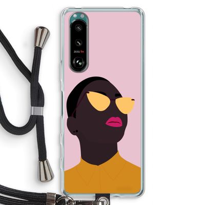 Yellow glasses: Sony Xperia 5 III Transparant Hoesje met koord