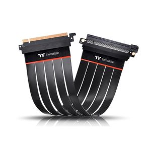 Thermaltake PCIe Riser-kabel PCIe 4.0 PCIe x16 stekker, PCIe x16 bus 0.30 m Zwart AC-058-CO1OTN-C1