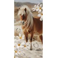 Good Morning Kinderstrandlaken Pony Fabi- 75x150 cm