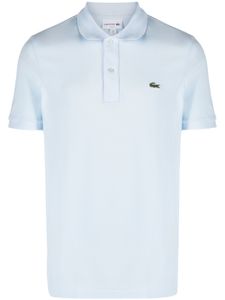 Lacoste polo en coton à patch logo - Bleu