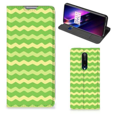 OnePlus 8 | Hoesje met Magneet | Waves Green