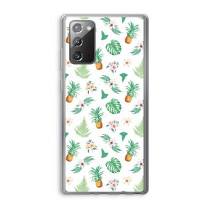 Ananas bladeren: Samsung Galaxy Note 20 / Note 20 5G Transparant Hoesje