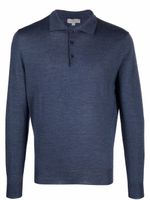 Canali sweat à patte de boutonnage - Bleu