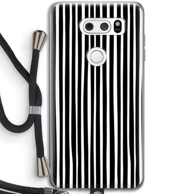 Stripes: LG V30 Transparant Hoesje met koord