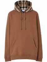 Burberry hoodie à capuche contrastante - Marron