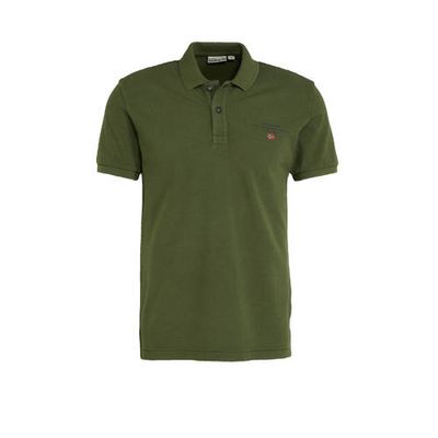 Napapijri regular fit polo Elbas olijfgroen Napapijri regular fit polo Elbas olijfgroen