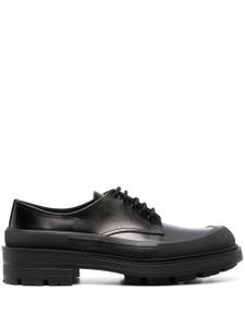 Alexander McQueen derbies en cuir à semelle contrastante - Noir