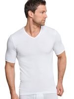 Schiesser - Original Feinripp - T Shirt V-neck - wit, Maat:M