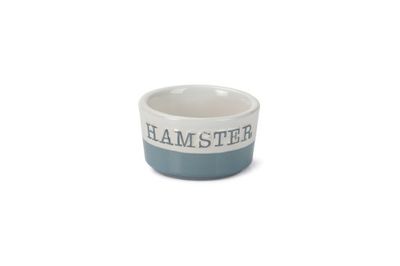 Beeztees Doki - Hamstervoerbak - Keramiek - Blauw - 7,5x7,5x4 cm