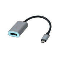 i-tec Metal C31METALDP60HZ video kabel adapter 0,15 m USB Type-C Display Port Grijs, Turkoois - thumbnail