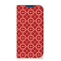 iPhone 14 Pro | Hoesje met Magneet | Batik Rood