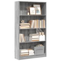 Boekenkast 80x24x143 cm bewerkt hout grijs sonoma eikenkleurig Boekenkast 80x24x143 cm bewerkt hout grijs sonoma eikenkleurig