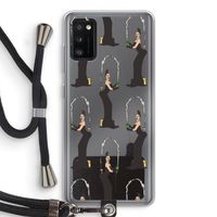 Pop Some Kim: Samsung Galaxy A41 Transparant Hoesje met koord Pop Some Kim: Samsung Galaxy A41 Transparant Hoesje met koord