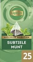 Thee lipton exclusive subtiele munt 25x2gr | 6 stuks