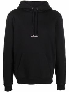 Saint Laurent hoodie à logo imprimé - Noir