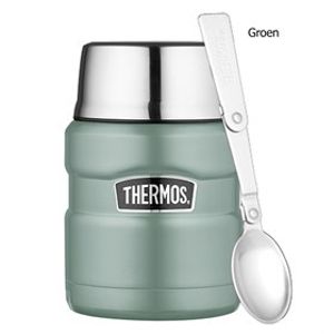 Lekdichte King Thermos Food Jar 450 ml - Groen