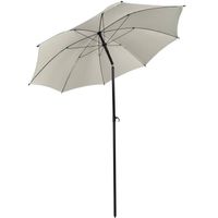 Strand parasol S Ø180cm beige. - thumbnail