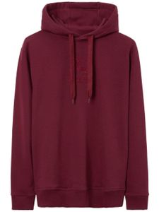 Burberry hoodie à logo brodé - Rouge